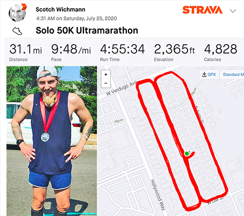 Scotch Wichmann 50K ultramarathon results