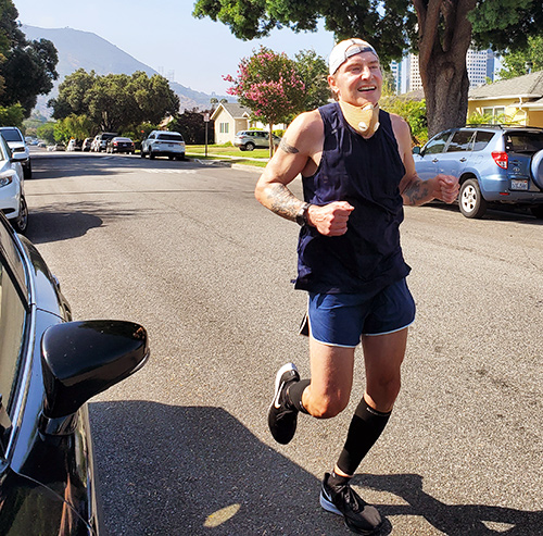 Scotch Wichmann running 50K ultramarathon, 2020