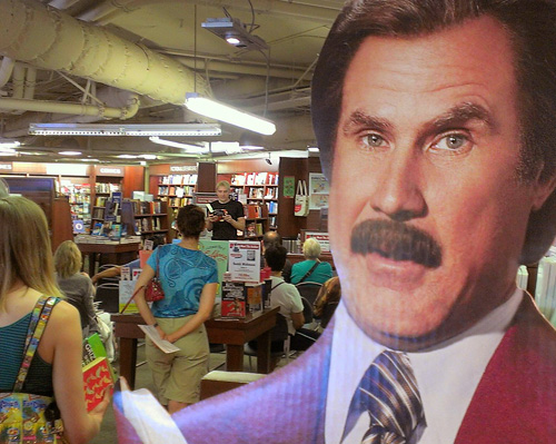 Even Ron Burgundy loves the comedy novel Two Performance Artists!