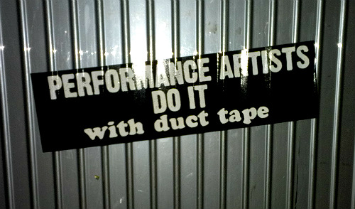 Two Performance Artists Do It With Duct Tape