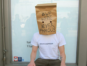 Scotch Wichmann protesting Shia LaBeouf